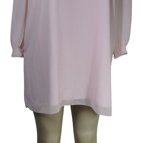 ARITZIA WILFRED Pink Pastel BUGSY Coquette Fairy Lolita Chiffon Mini Dress XS - Picture 3 of 11